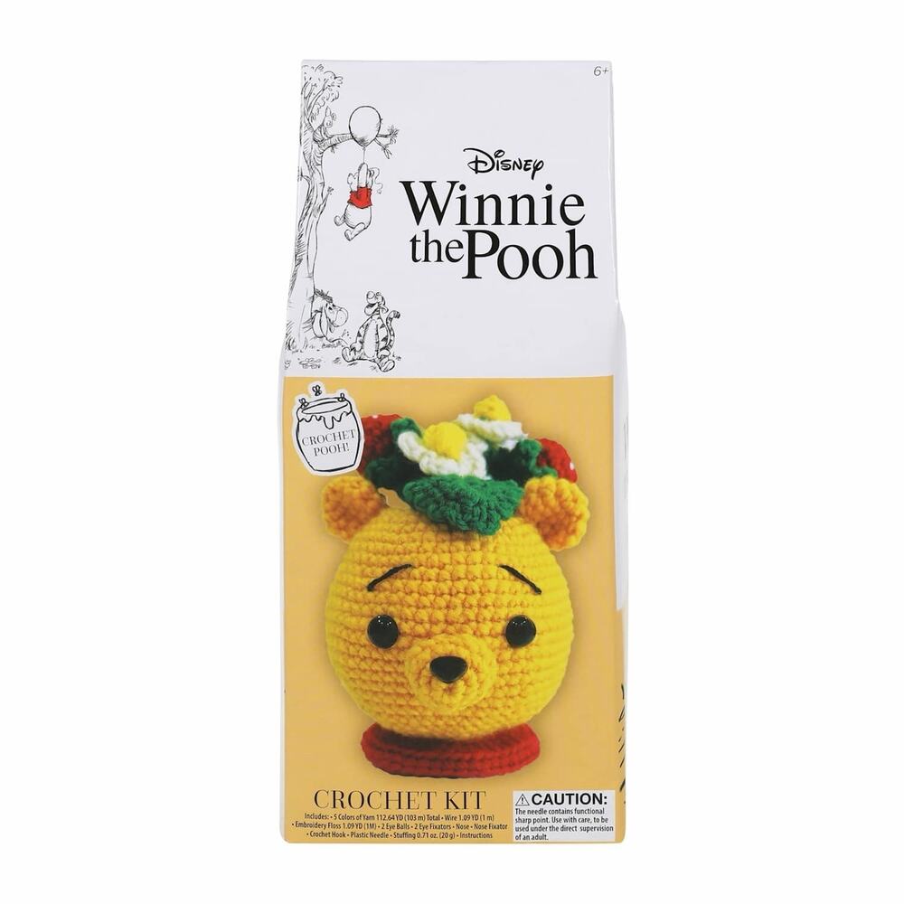 🔥Disney Winnie the Pooh Head Crochet Kit BNWT🔥